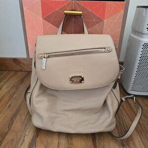 Michael Kors Bedford Zip Backpack - tan